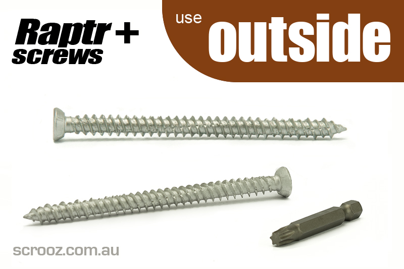 Raptr plus screws 120mm grab pack of 20