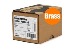 M5 x 8mm Brass PAN Slot Machine Screw Box 100