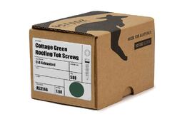 Cottage Green 10 x 25mm Roof Tek Screw C5 Box 500