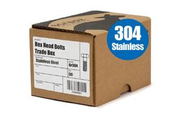 M8 x 65mm Hex Bolts Stainless 304 Box 50