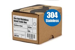 M16 hex nuts stainless steel 304 box 100