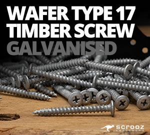 Wafer Type 17 Timber Screws Gal