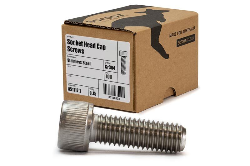 M5 x 40mm Socket Cap Screws 304Gr Box 100