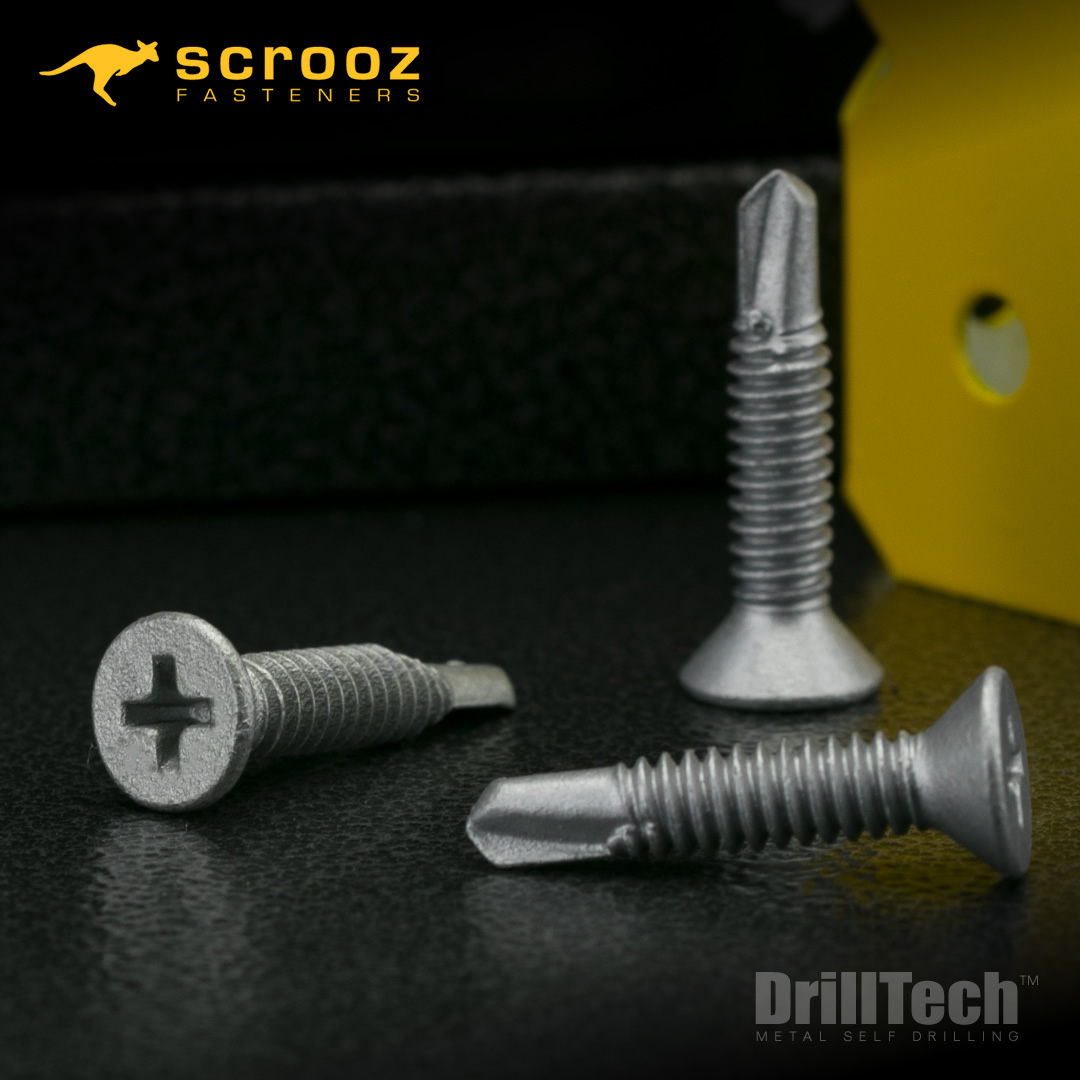 Scrooz Countersunk Metal Self Drilling Screws