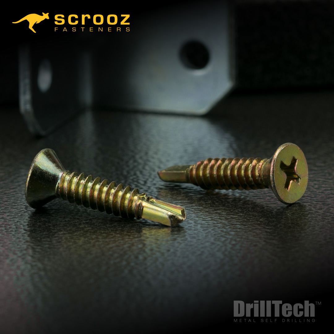 Scrooz Countersunk Metal Self Drilling Screws