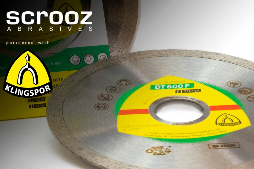 Scrooz Klingspor DT 600 F Diamond Blade Continuous Rim