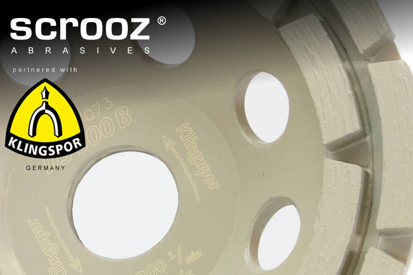 Scrooz Klingspor Diamond Concrete Grinding Wheels