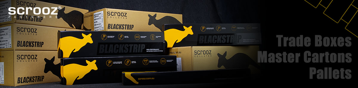 Blackstrip collated plasterboard screws box