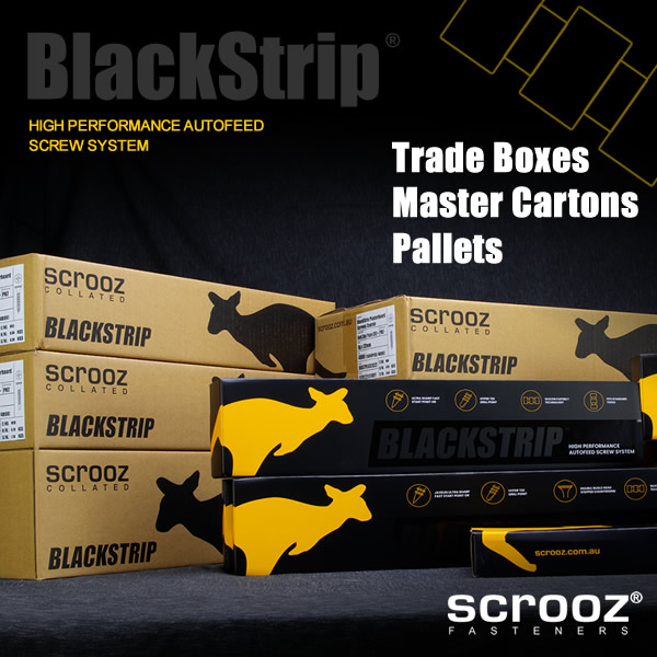 Blackstrip collated plasterboard screws box