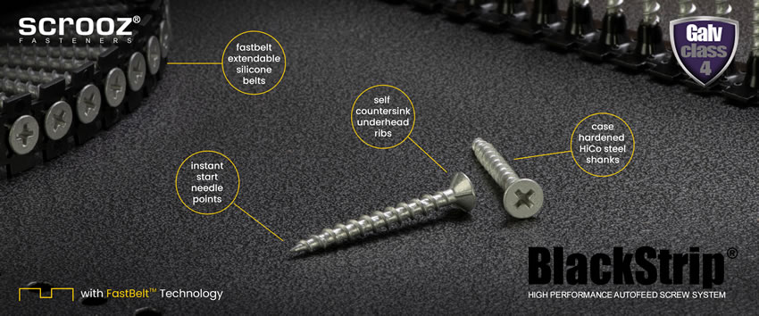 Collated Galvanised Wood Screws Image Desktop