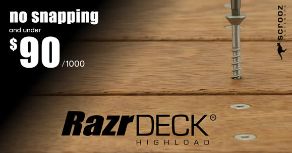 High Load Decking Screws from Scrooz