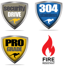security screws 4 pack of badges with fire rating