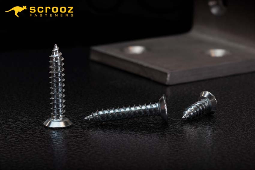 Self Tapping Screws Undercut Zinc, also called Hinge Screws