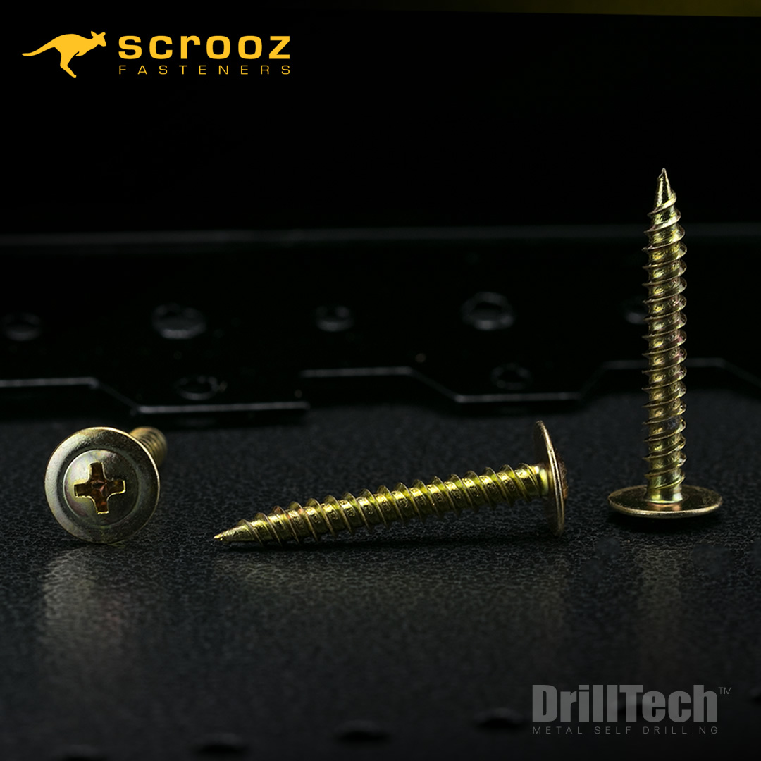 Scrooz Wafer Head Needle Point Stitching Screws