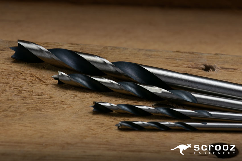 Brad Point Drill Bits for Wood Drilling