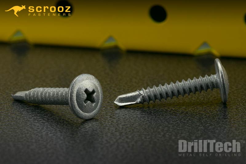 button head tek screws galvanised main category image up close shot