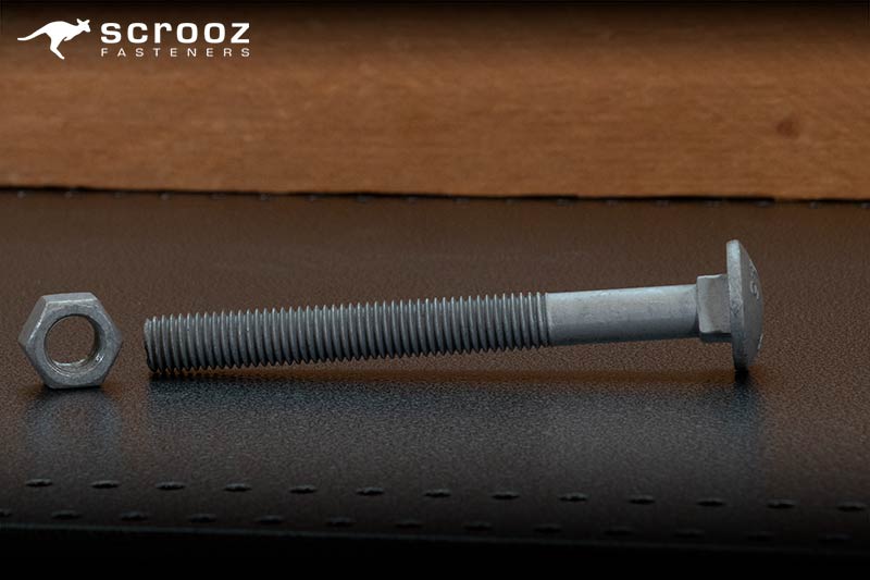 Scrooz Cup Head Carraige Bolts Galvanised