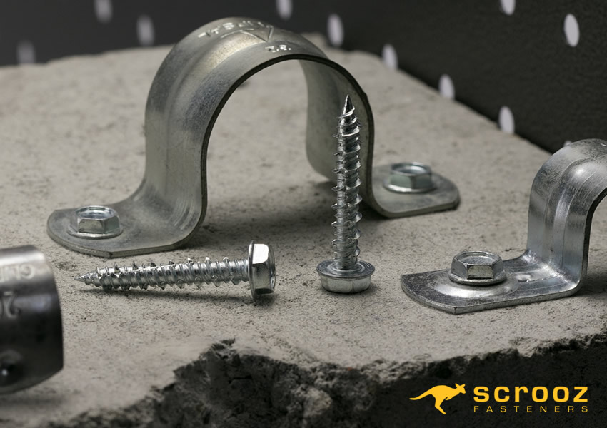 clipfix concrete screws main category image with conduit saddle