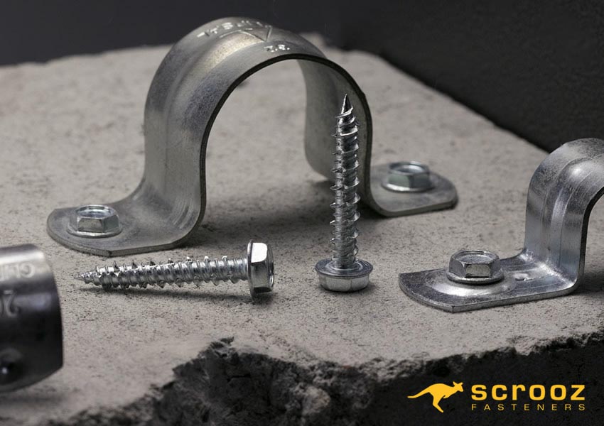 clipfix concrete screws main category image with conduit saddle