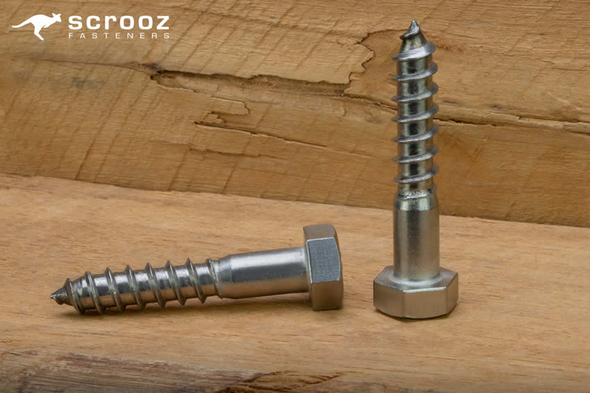 Scrooz Fasteners Coach Screws 316 Stainless Steel