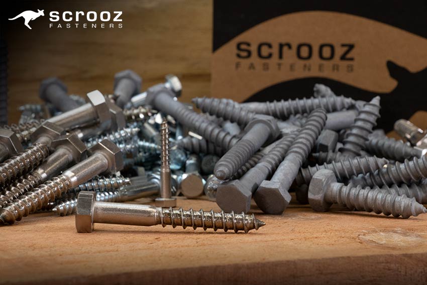 coach screws in various finishes types and sizes