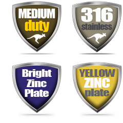 drop in anchors badge pack with all various finishes