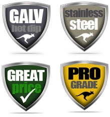 Hardware badges pack of 4 badges by scrooz fasteners