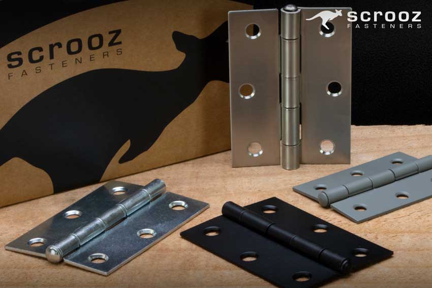 Butt Hinges Fixed Pin - Scrooz Fasteners Australia