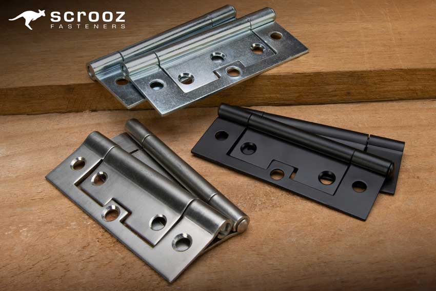 Non Mortise Hinges Loose Pin - Scrooz Fasteners Australia