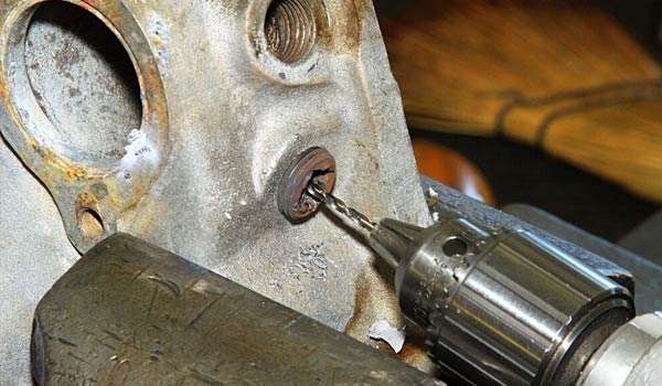 How To Remove Rusted Bolts - Drill it out, stepping up drill bit sizes until the rusted bolt is removed