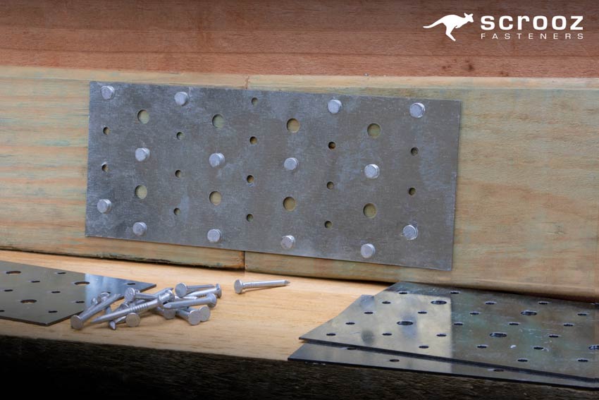 Nail On Nail Plates Galvanised by Scooz Fasteners