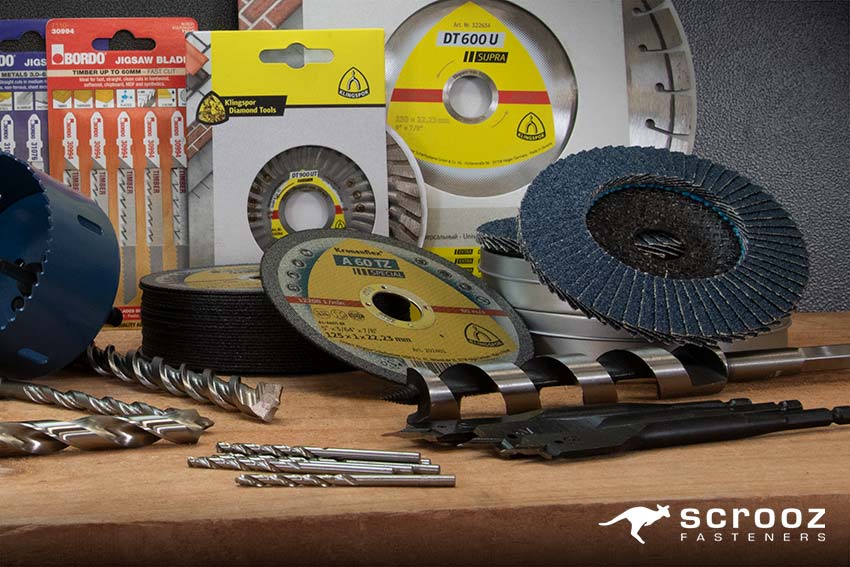 Power tool accessories at scrooz.com. Saw Blades, Metal Cutting, Concrete Grinding.