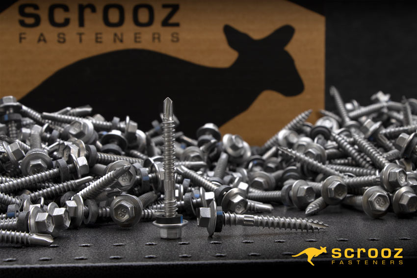 roofing screws in various finishes and sizes  