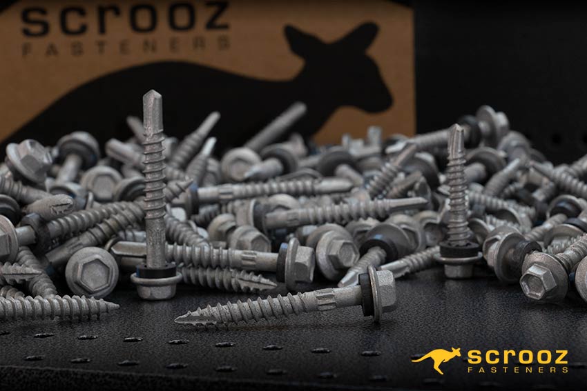 roofing screws in various finishes and sizes  