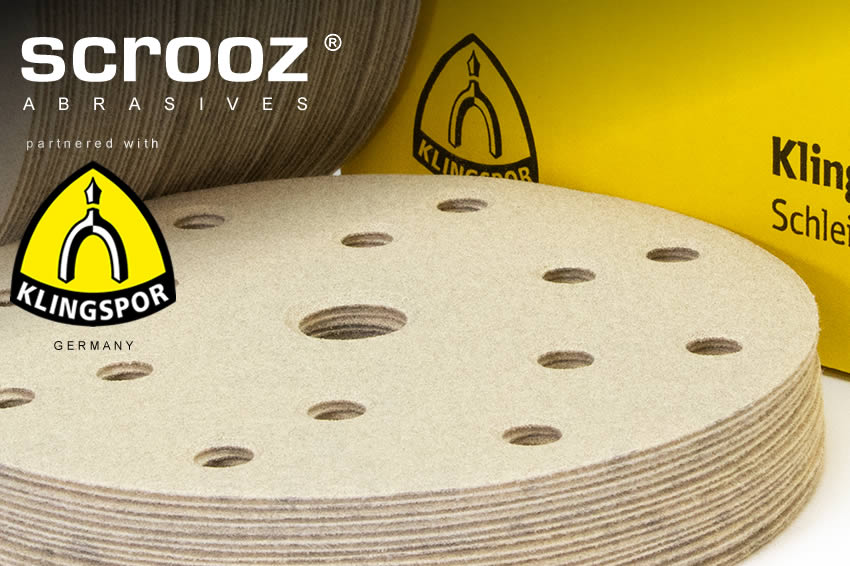 Sandpaper at scrooz. Klingspor sandpaper, sanding discs, and sanding sheets.