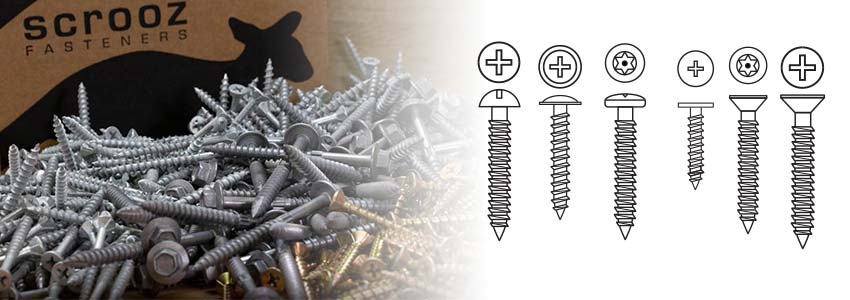 Self-Tapping Screws. Massive range from Scrooz Fasteners