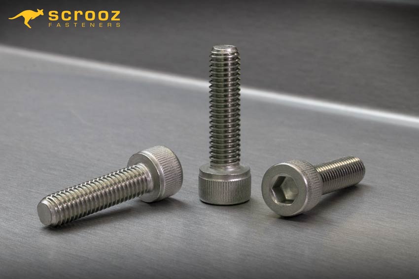 Socket Head Cap Screws Stainless Steel 316 made from 304 Stainless Steel.