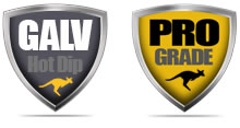 Square Washers Galvanised image of 2 Shield Badges