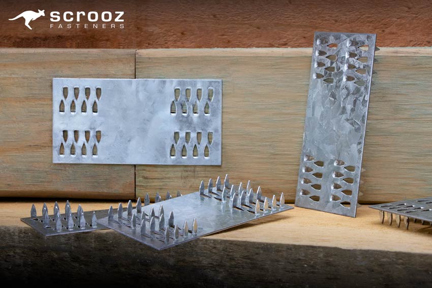 Strap Nail Plates Galvanised by Scrooz Fasteners