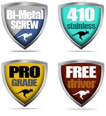 Stainless Steel Tek Screws - Bi-Metal Tek Screws and 410 Stainless Steel Tek Screws