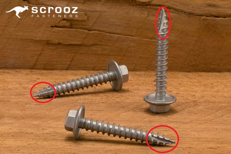 type 17 slash point screws 