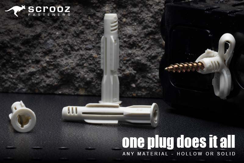 Scrooz Fasteners Universal Wall Plugs