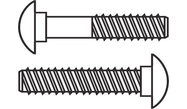 What Is A Carriage Bolt - Carriage Bolts available in full thread and with shank