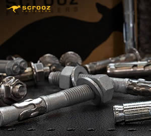 various size metal anchor bolts for concrete and brick