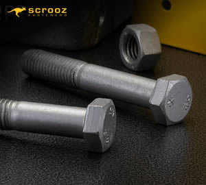 galvanised high tensile nuts and bolts for engineering and structural steelwork in construction