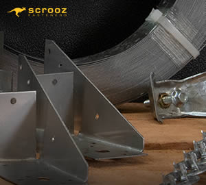 a group of multi grip and triple grip timber connnectors and brackets for building construction