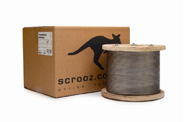 3.2mm Wire Rope 1x19 316Gr Stainless 50m PRO