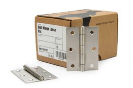 Butt Hinge Loose Pin Satin 304SS 85x60 Box 12