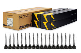 BlackStrip Collated Gal Wood Screws 8g x 28mm Ctn 4000