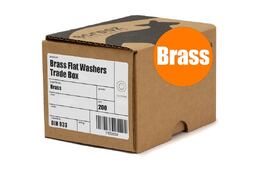 M4 Brass Flat Round Washer Box 200